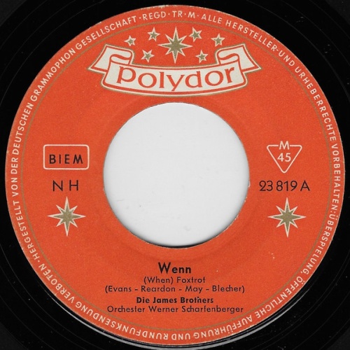 Vinyl / Die James Brothers - Wenn (When)
