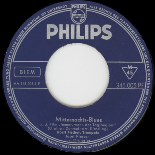 Vinyl / Horst Fischer - Mitternachts-Blues