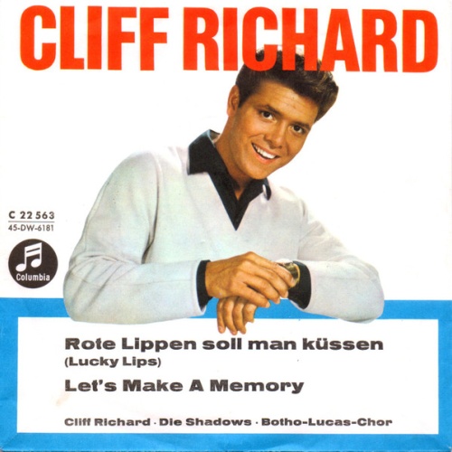 Vinyl / Cliff Richard - Rote Lippen Soll Man Küssen (Lucky Lips) / Let's Make A Memory