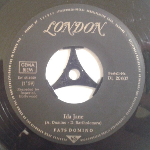 Vinyl / Fats Domino - Ida Jane / You Win Again