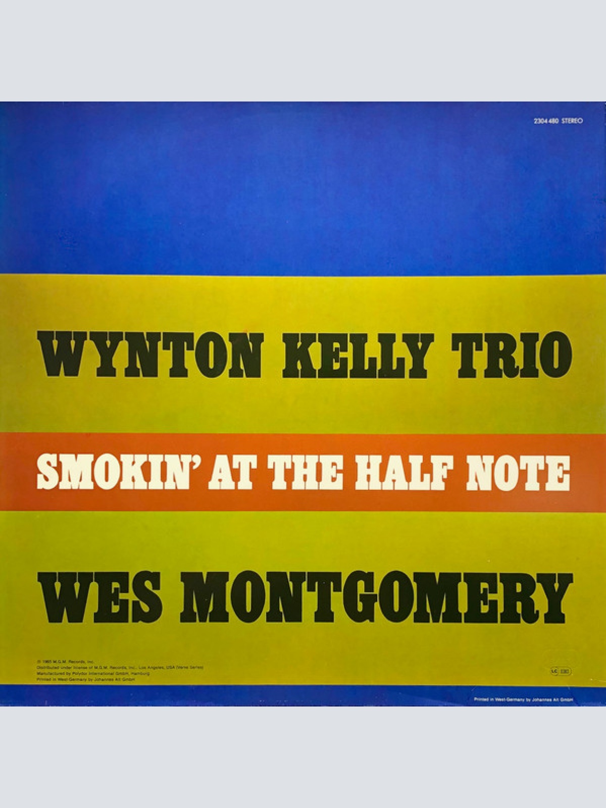 Vinyl / Wynton Kelly Trio / Wes Montgomery - Smokin' At The Half Note