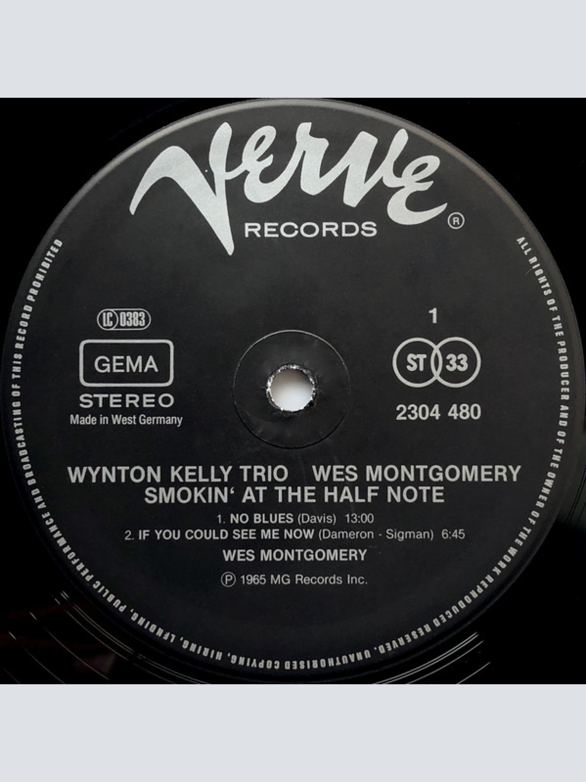 Vinyl / Wynton Kelly Trio / Wes Montgomery - Smokin' At The Half Note