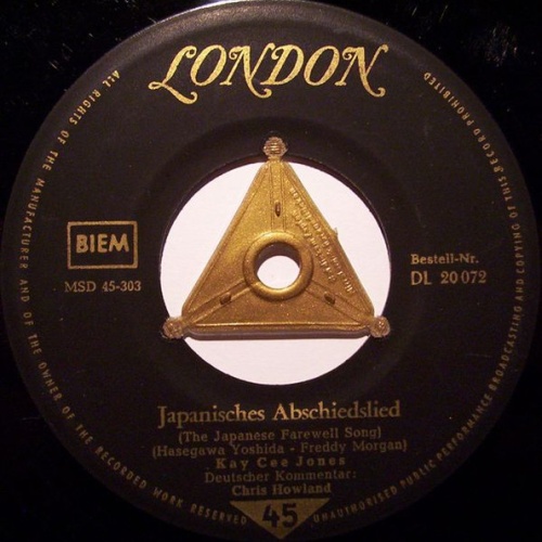 Vinyl / Kay Cee Jones - Japanisches Abschiedslied / I Wore Dark Glasses