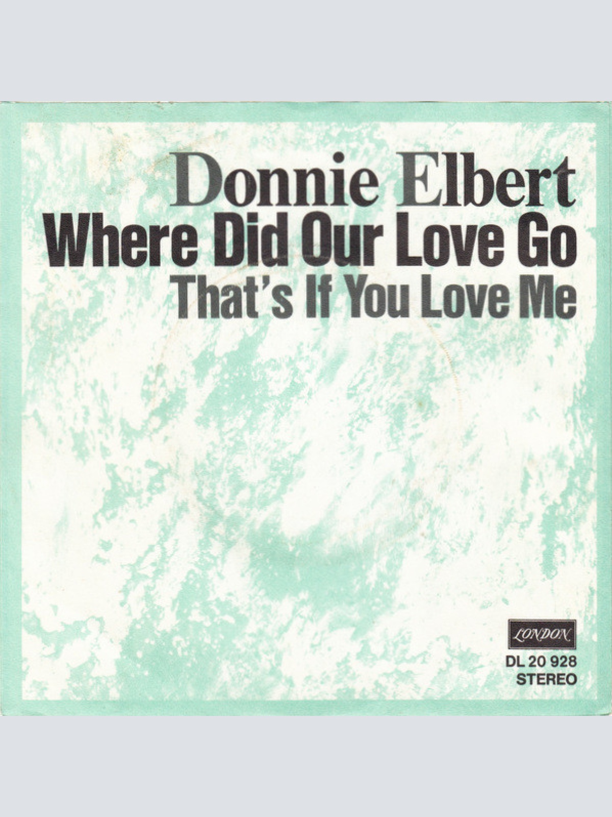 Vinyl / Donnie Elbert - Where Did Our Love Go