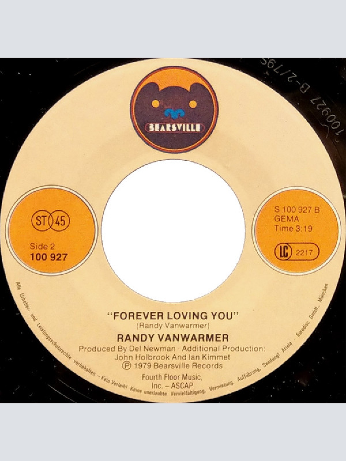 Vinyl / Randy Vanwarmer - Call Me