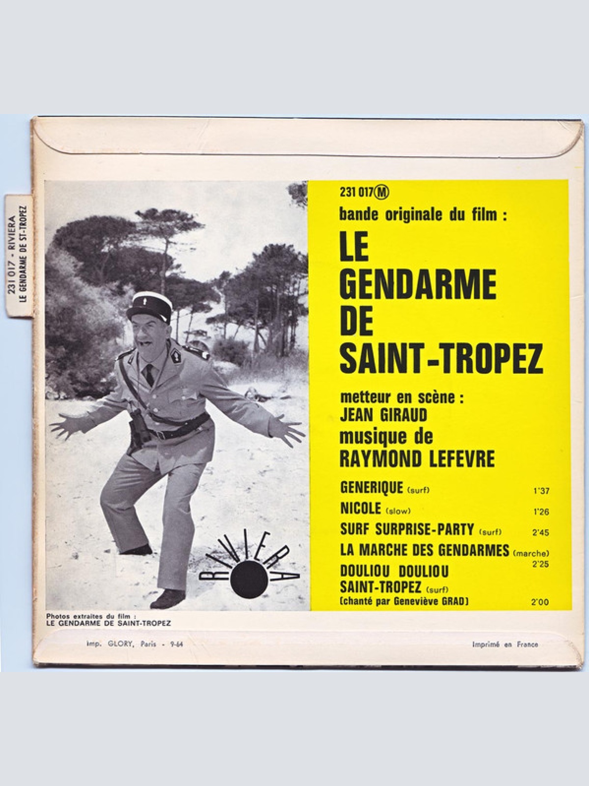 Vinyl / Raymond Lefèvre - Le Gendarme De Saint-Tropez (Bande Originale Du Film)