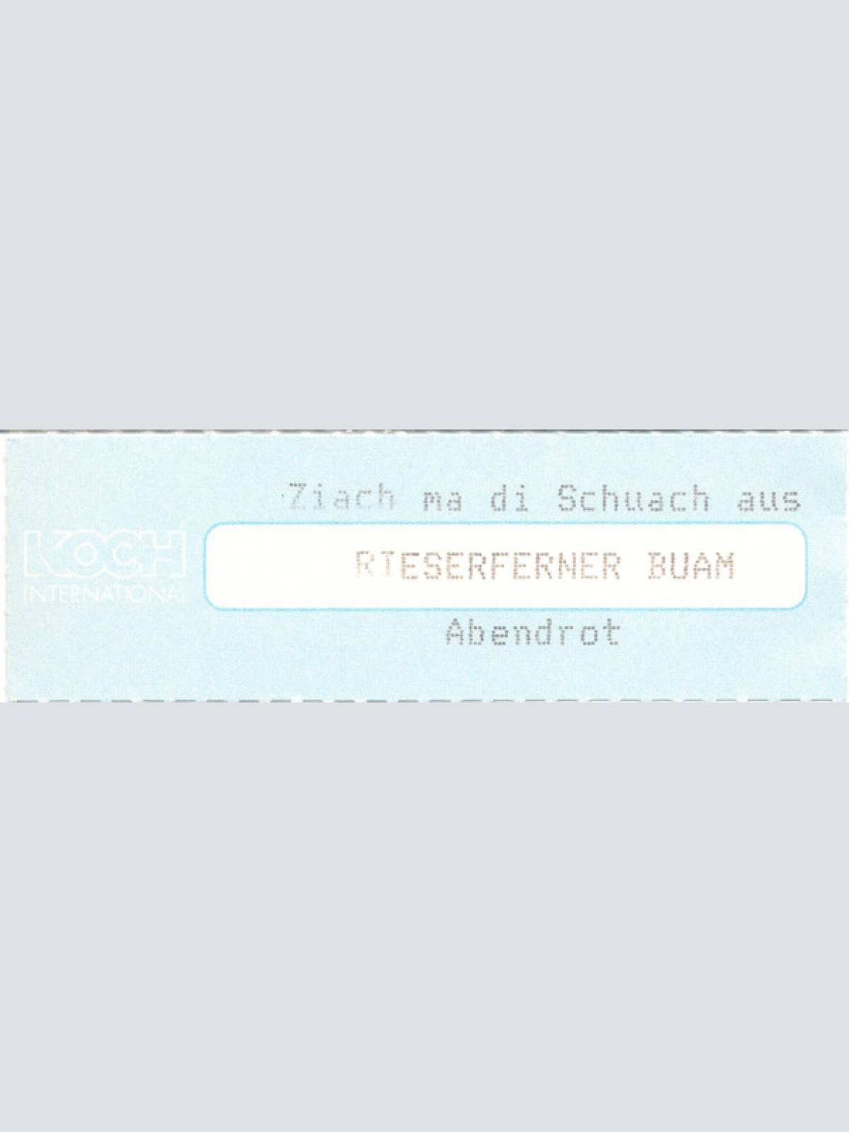 Vinyl / Rieserferner Buam - Ziach Ma Di Schuach Aus