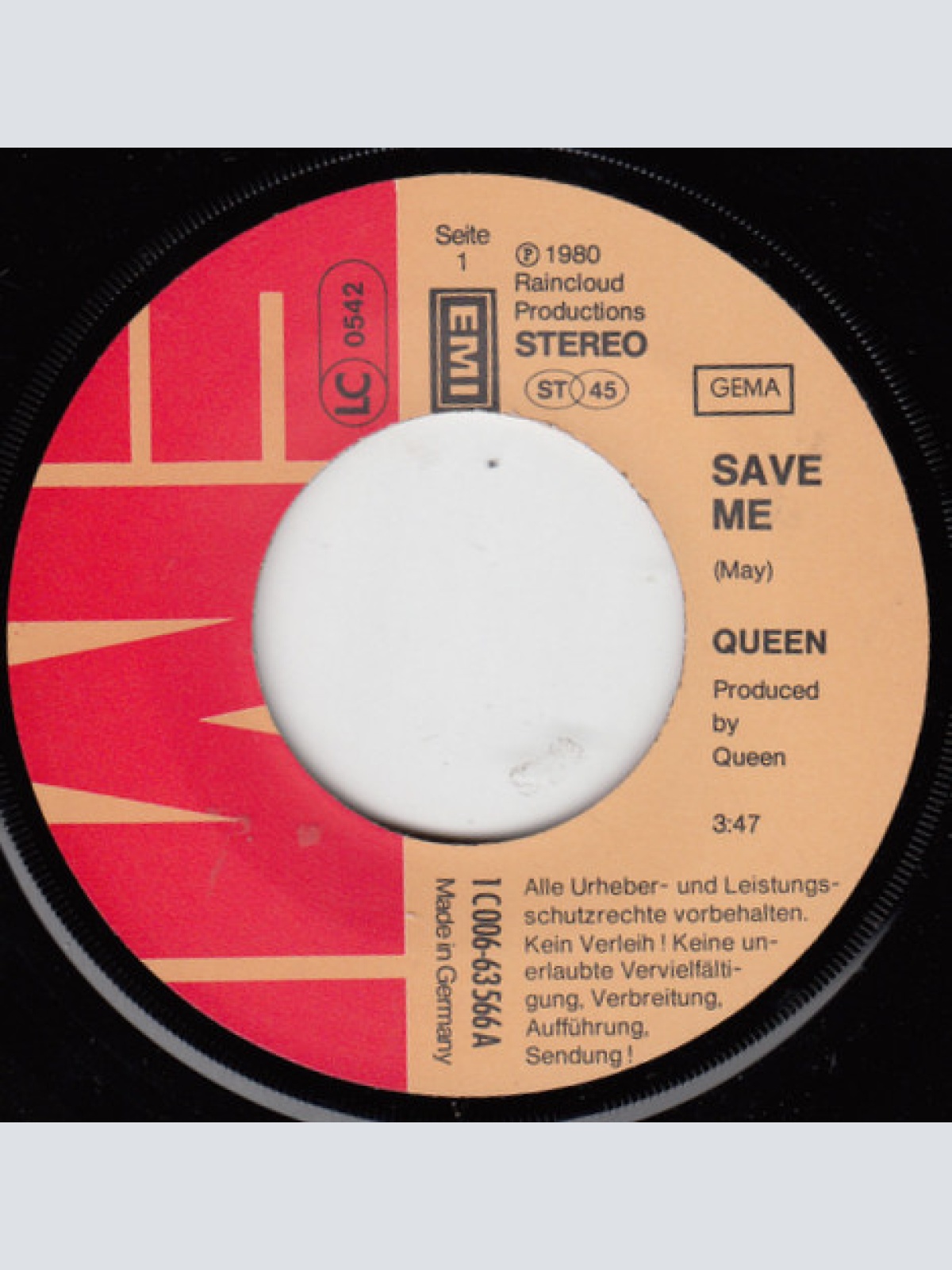 Vinyl / Queen - Save Me