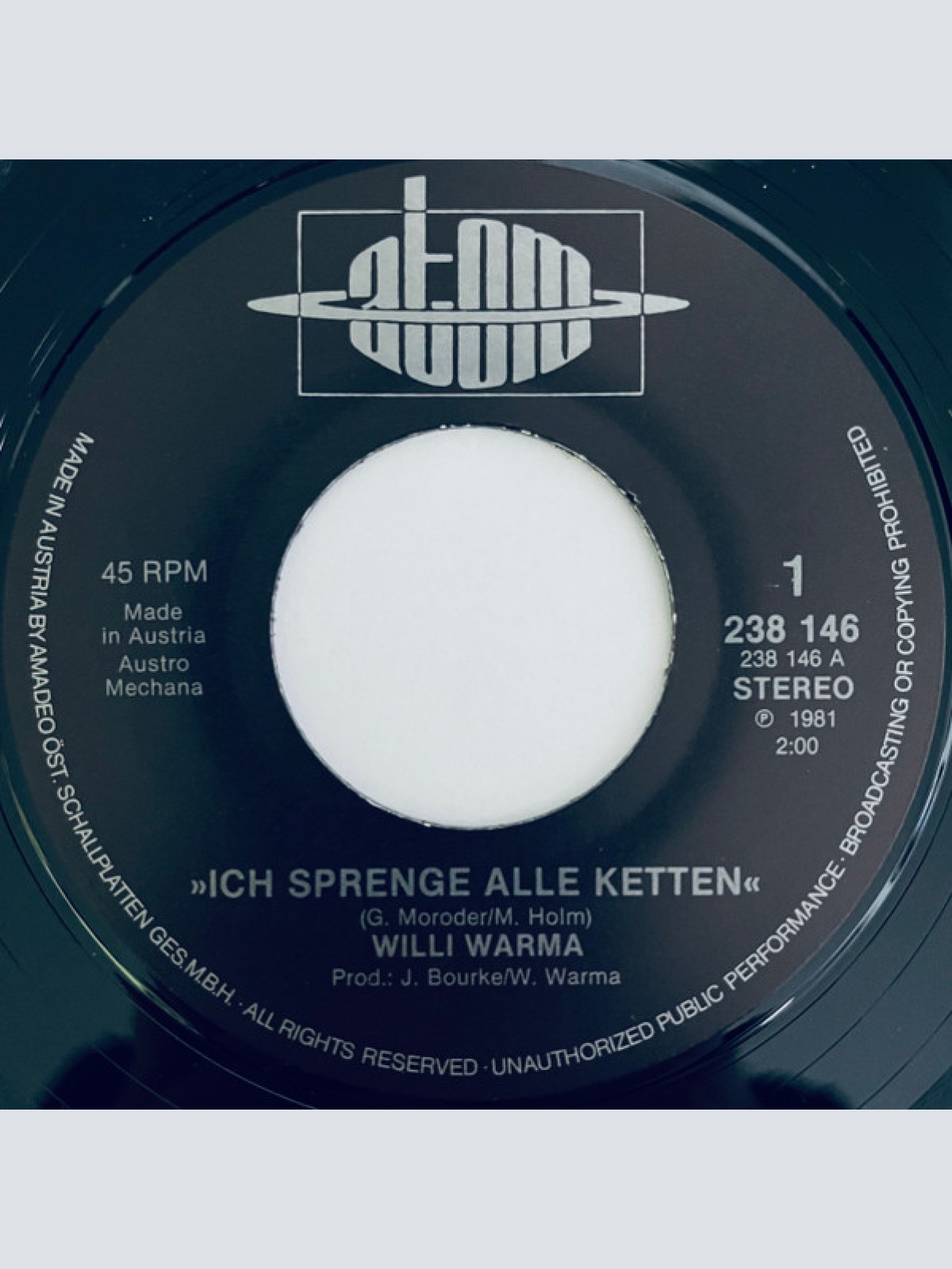 Vinyl / Willi Warma - Ich Sprenge Alle Ketten / Stahlstadtkinder