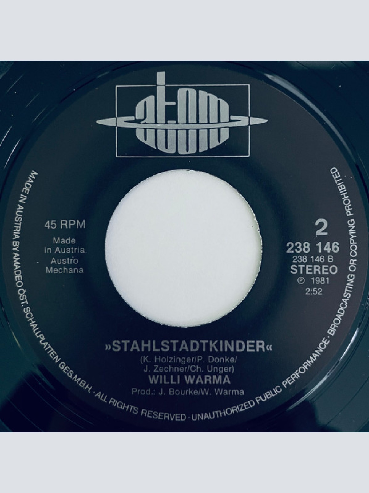 Vinyl / Willi Warma - Ich Sprenge Alle Ketten / Stahlstadtkinder