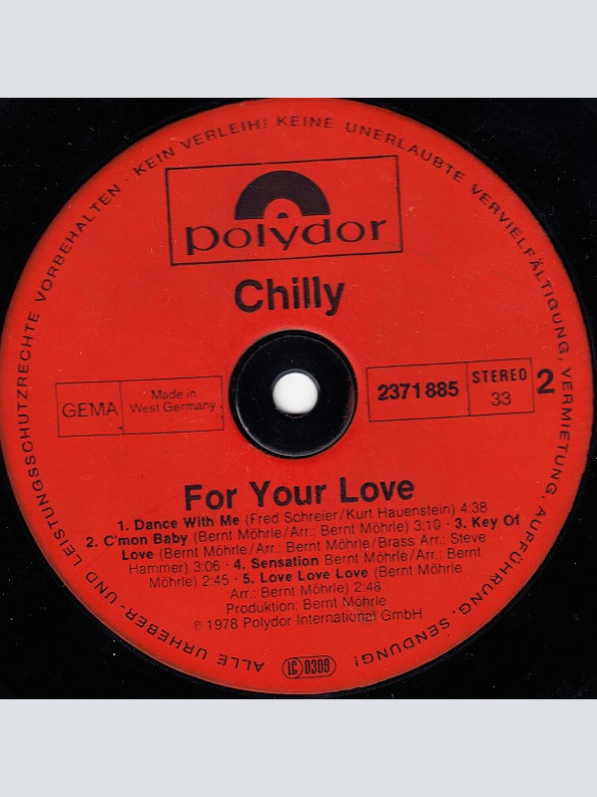 Vinyl / Chilly - For Your Love
