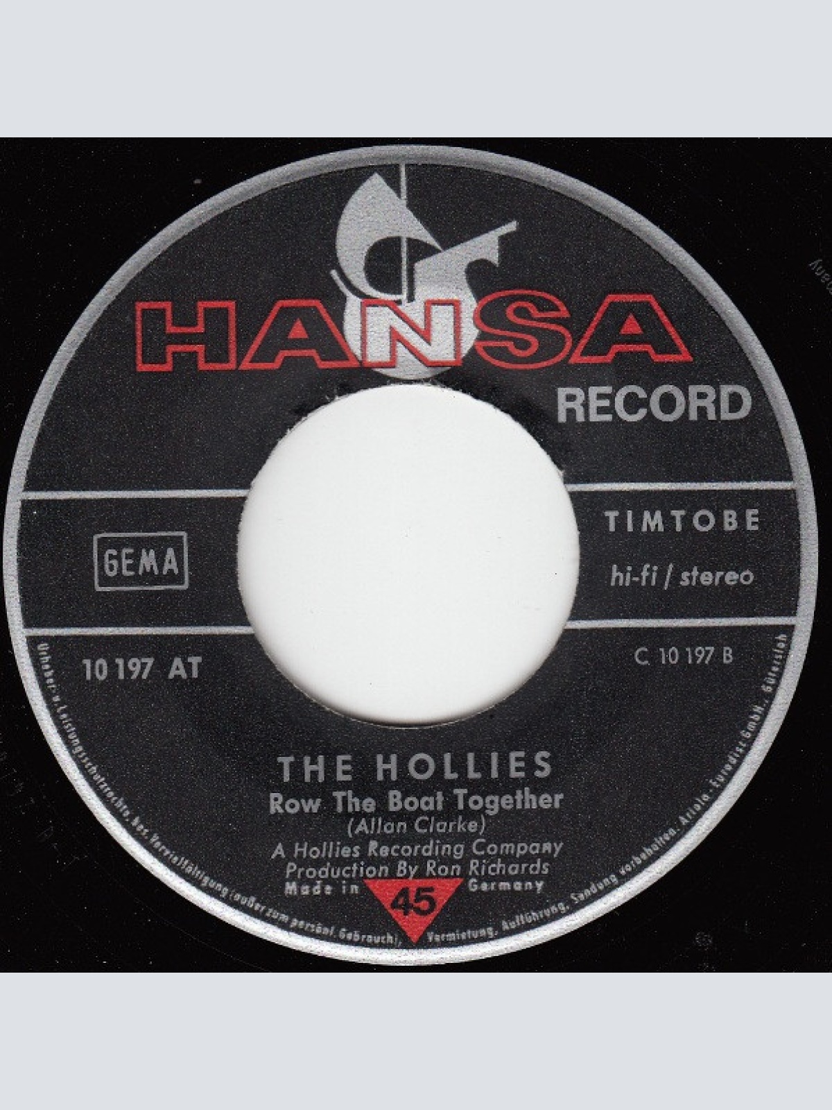 Vinyl / The Hollies - Hey Willy