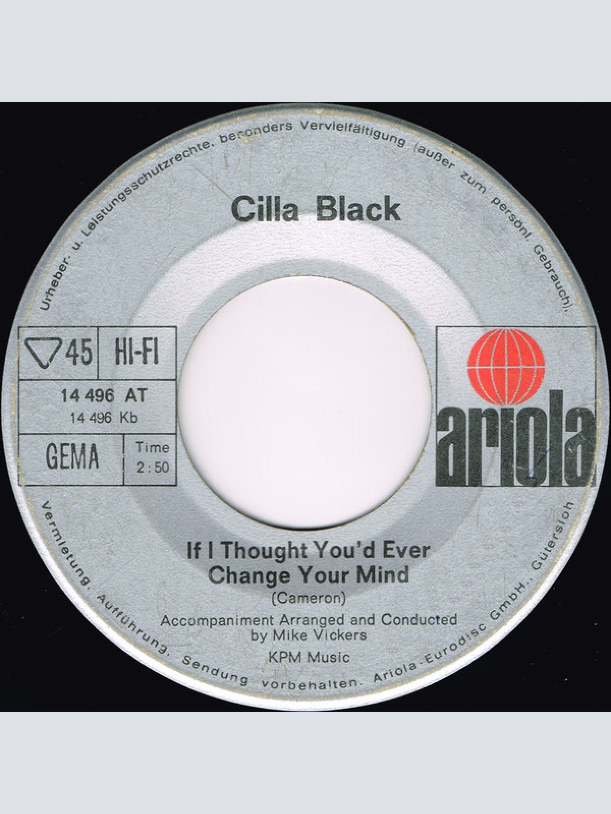 Vinyl / Cilla Black - It Feels So Good