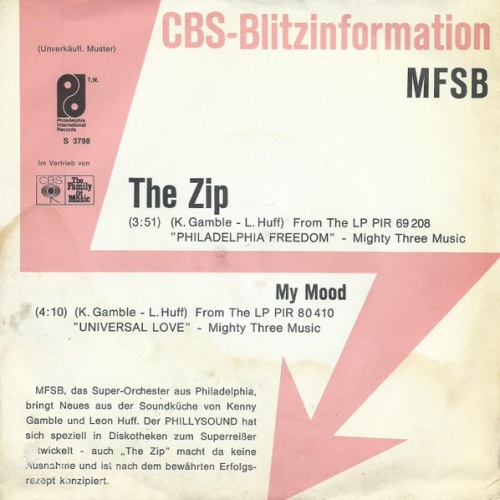 Vinyl / MFSB - The Zip