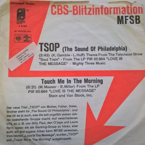 Vinyl / MFSB Featuring The Three Degrees - TSOP (The Sound Of Philadelphia)