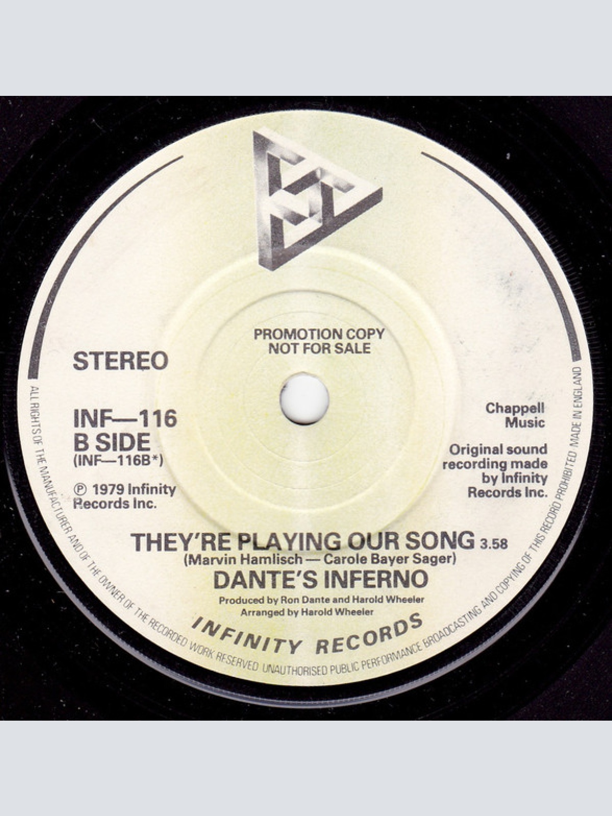 Vinyl / Dante's Inferno - Could It Be Magic / They're Playing Our Song