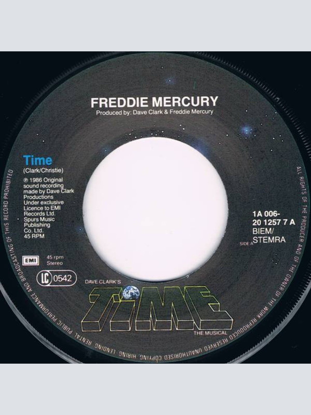 Vinyl / Freddie Mercury - Time