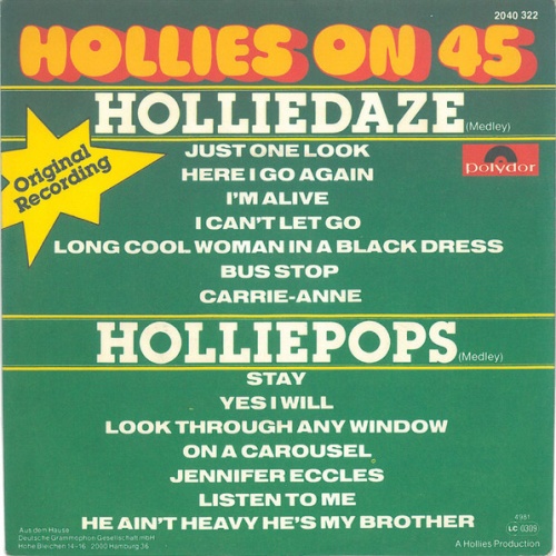 Vinyl / Hollies* - Hollies On 45