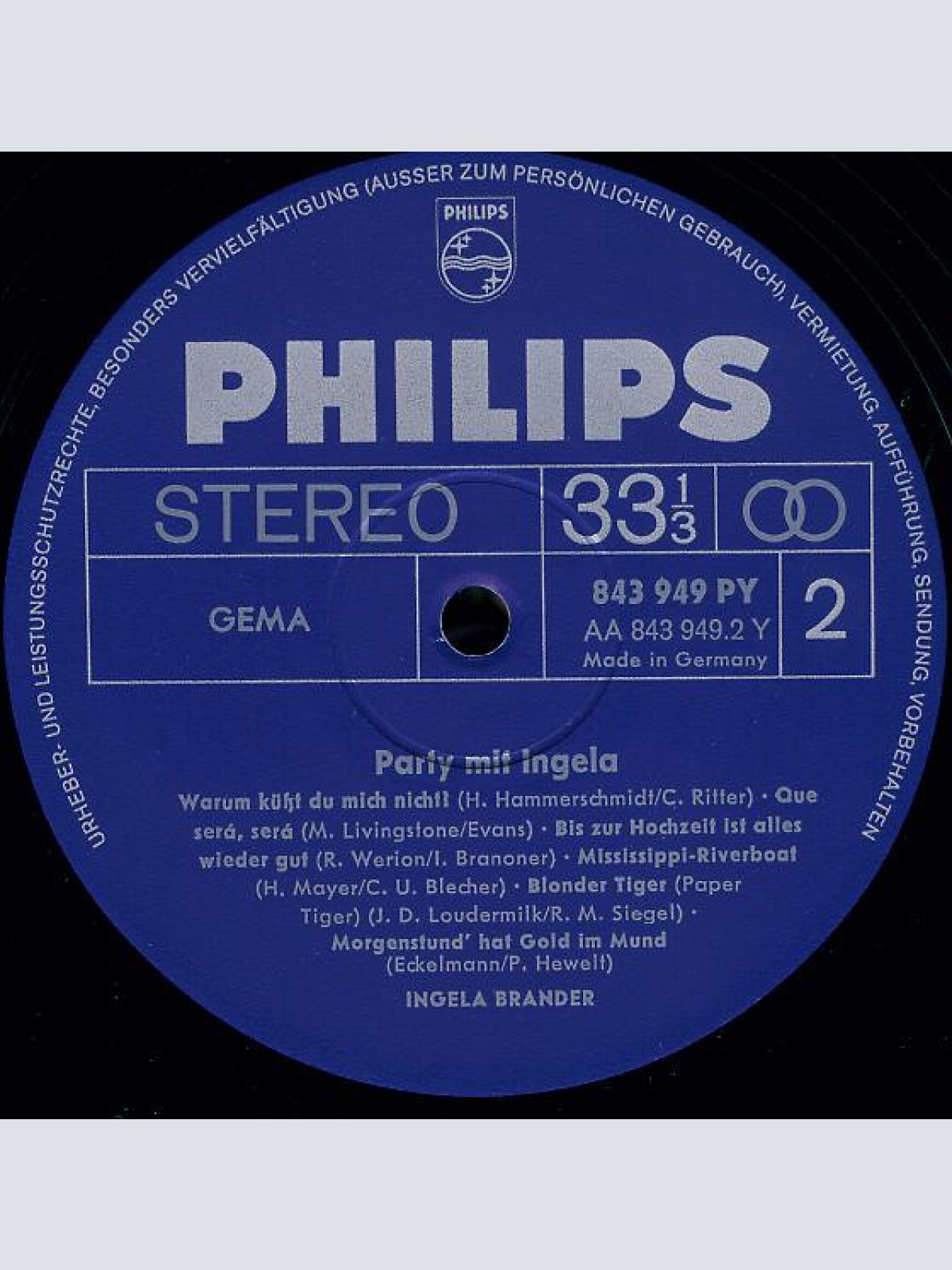 Vinyl / Ingela Brander - Party Mit Ingela