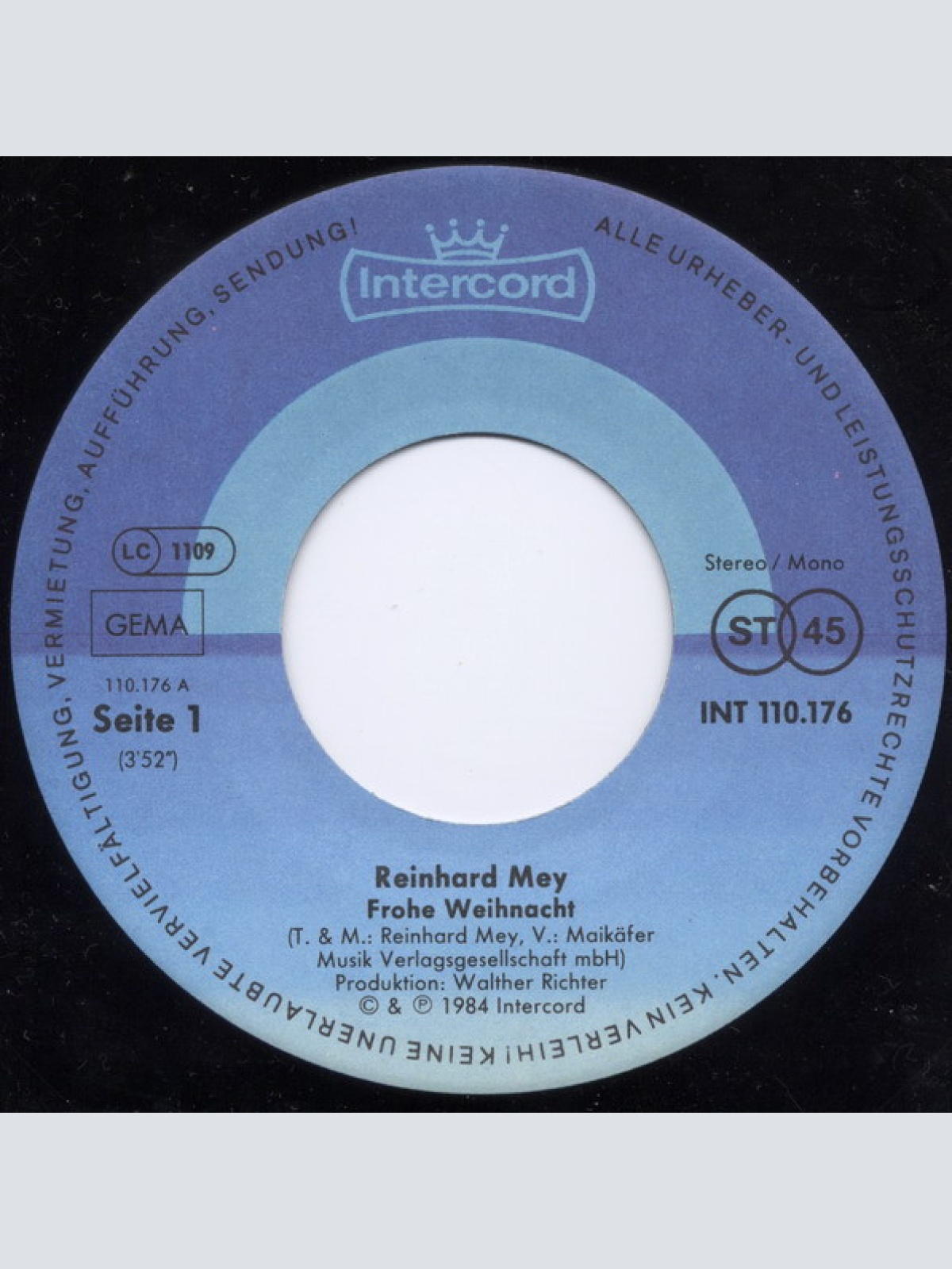 Vinyl / Reinhard Mey - Frohe Weihnacht / Alles Ist So Schön Verpackt