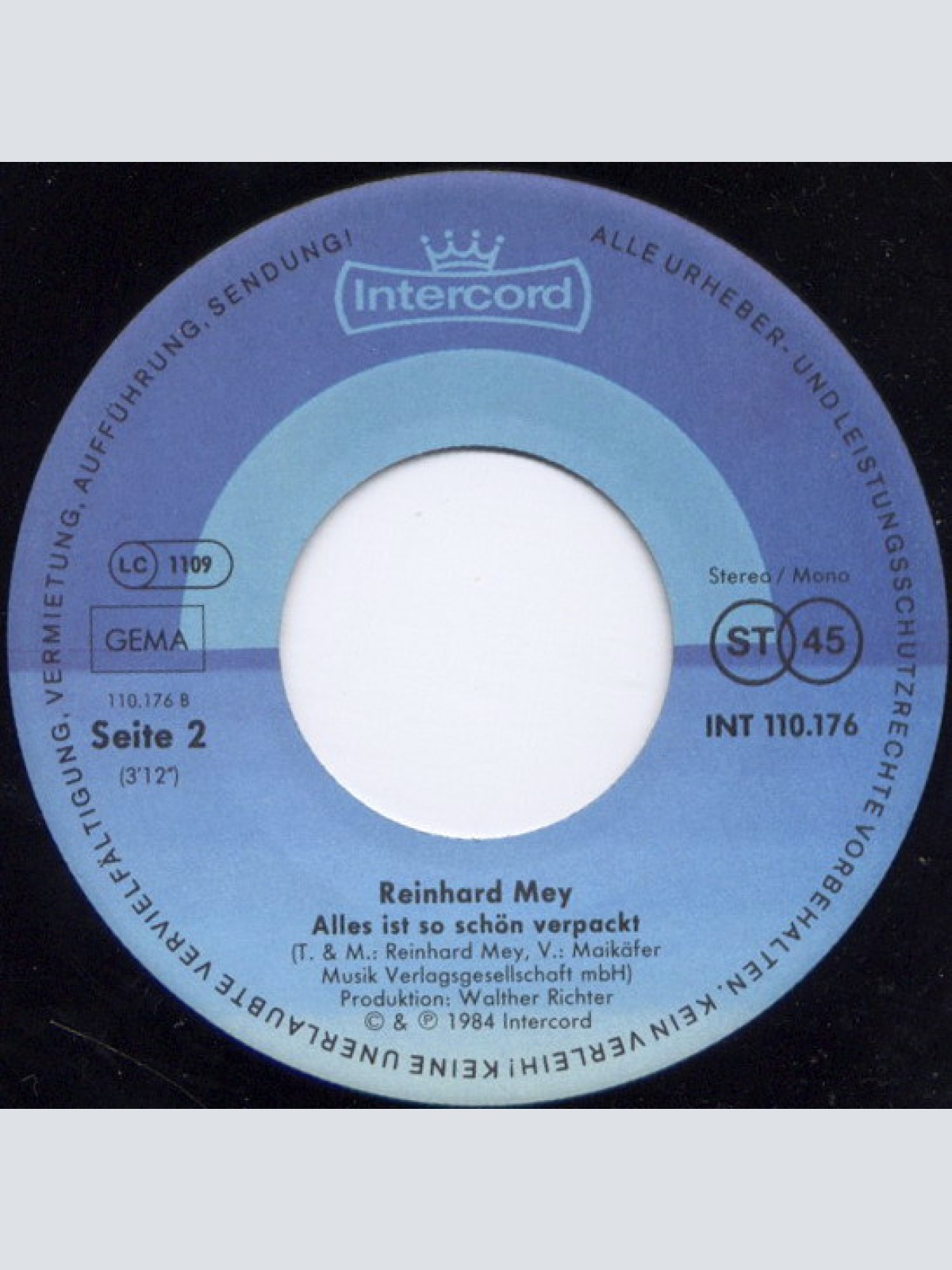 Vinyl / Reinhard Mey - Frohe Weihnacht / Alles Ist So Schön Verpackt