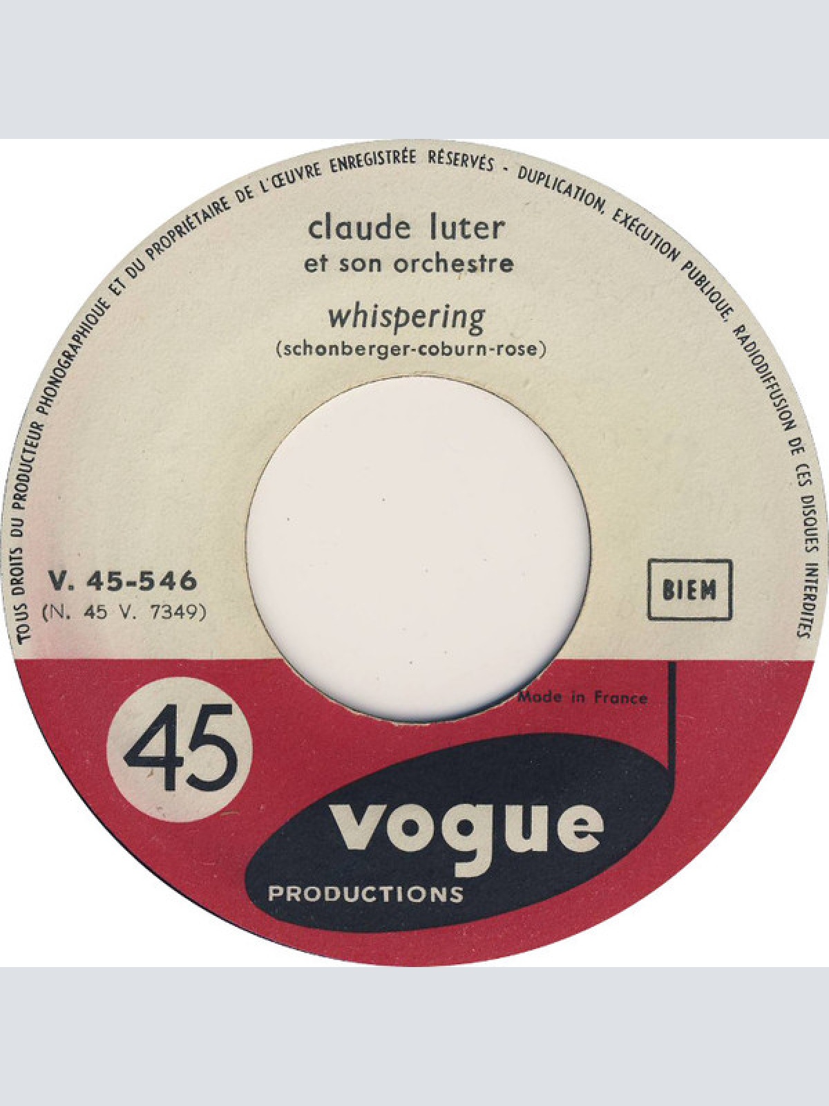 Vinyl / Claude Luter Et Son Orchestre - Sugar Papa