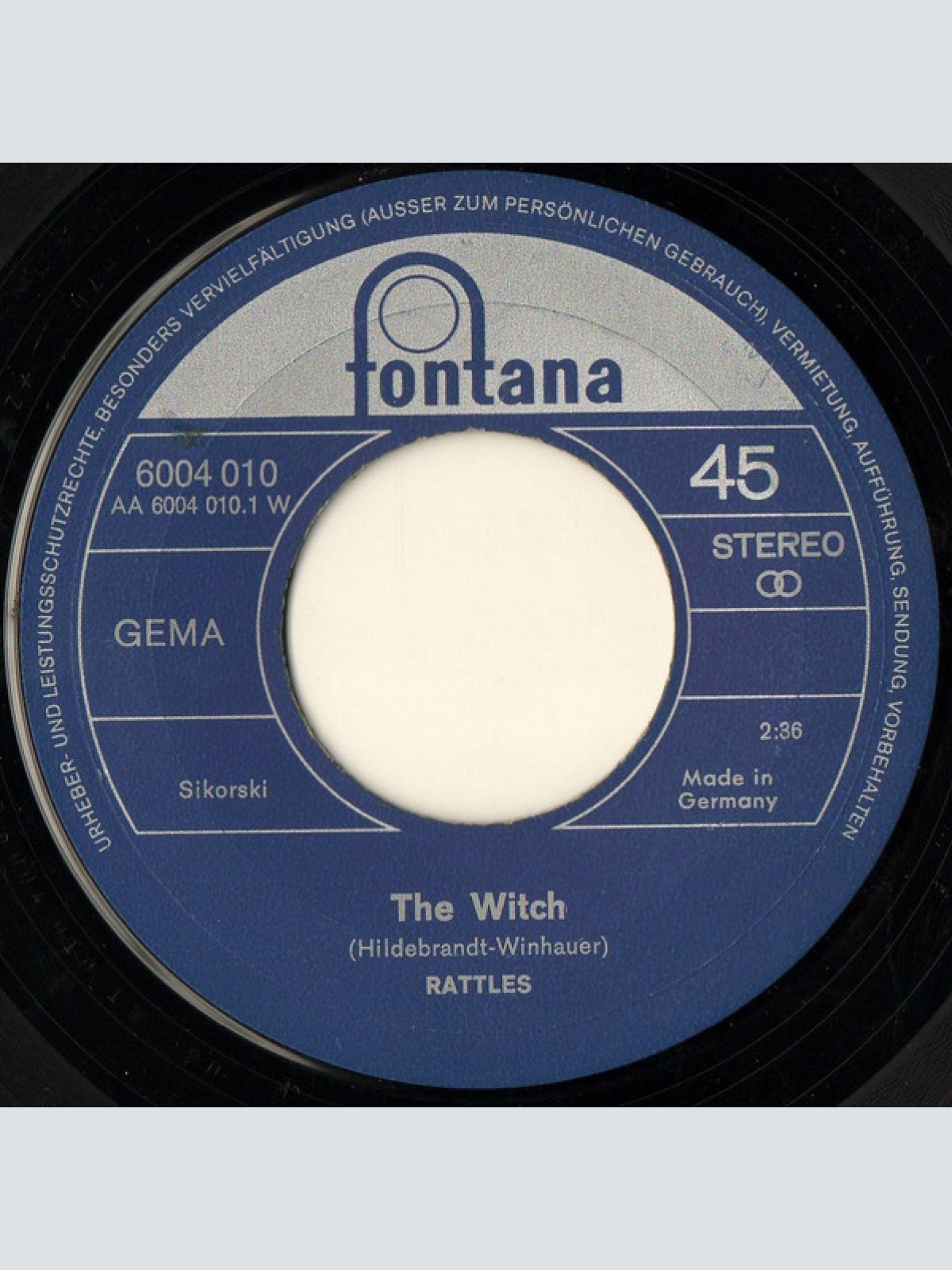 Vinyl / Rattles* - The Witch