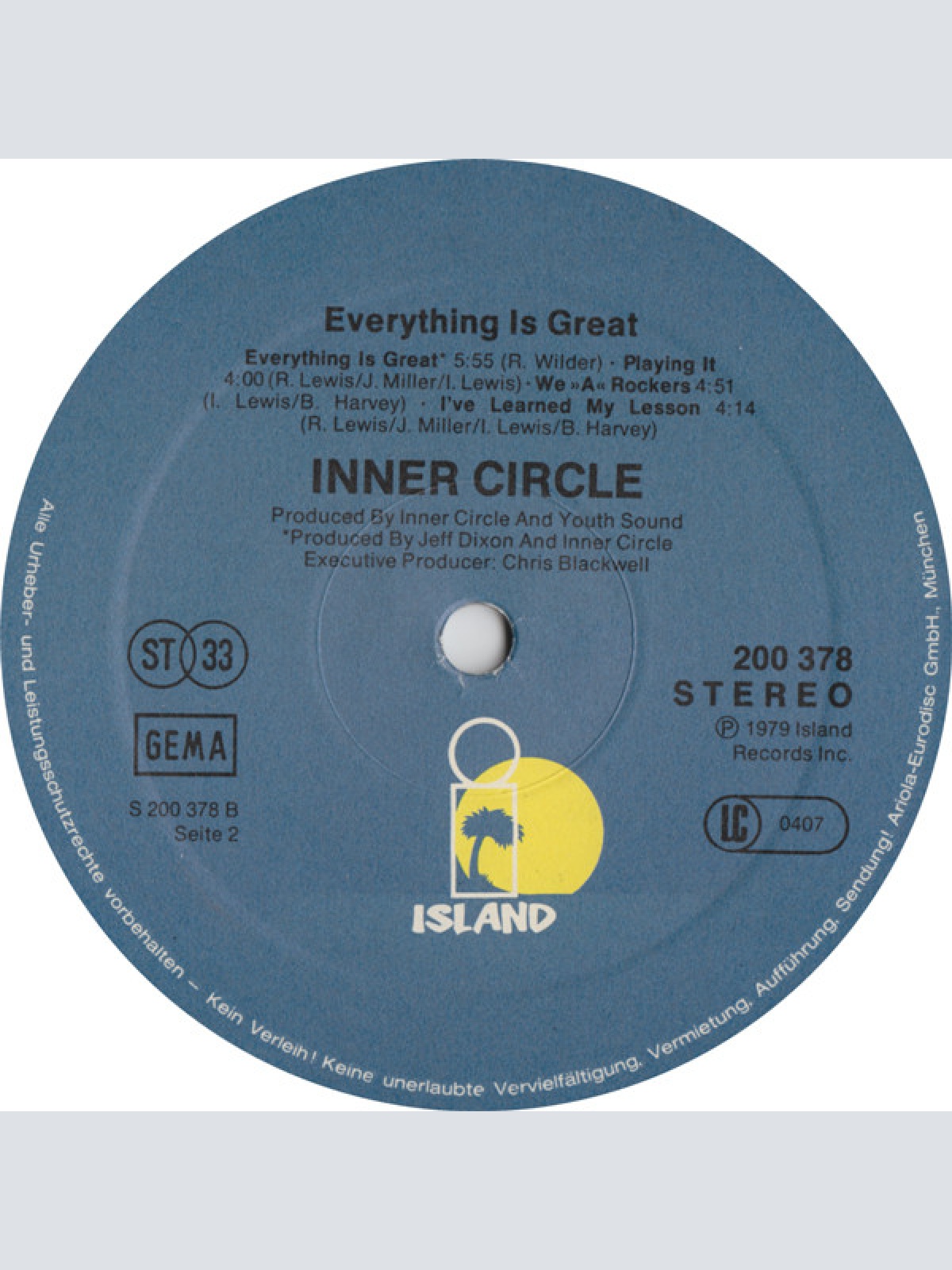 Vinyl / Inner Circle - Everything Is Great