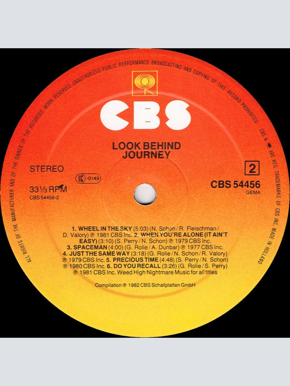 Vinyl / Journey - The Best Of Journey - Look Behind