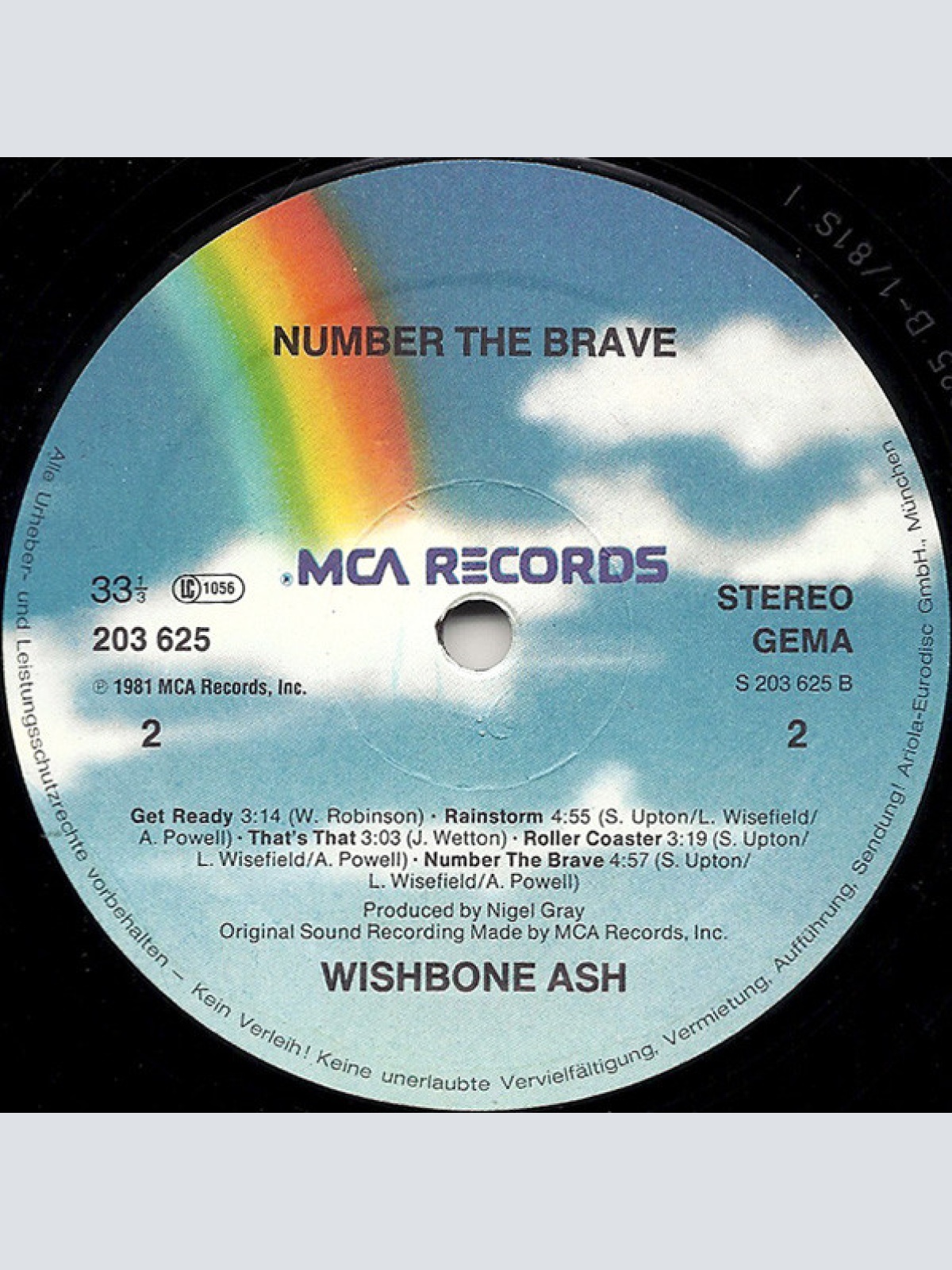 Vinyl / Wishbone Ash - Number The Brave