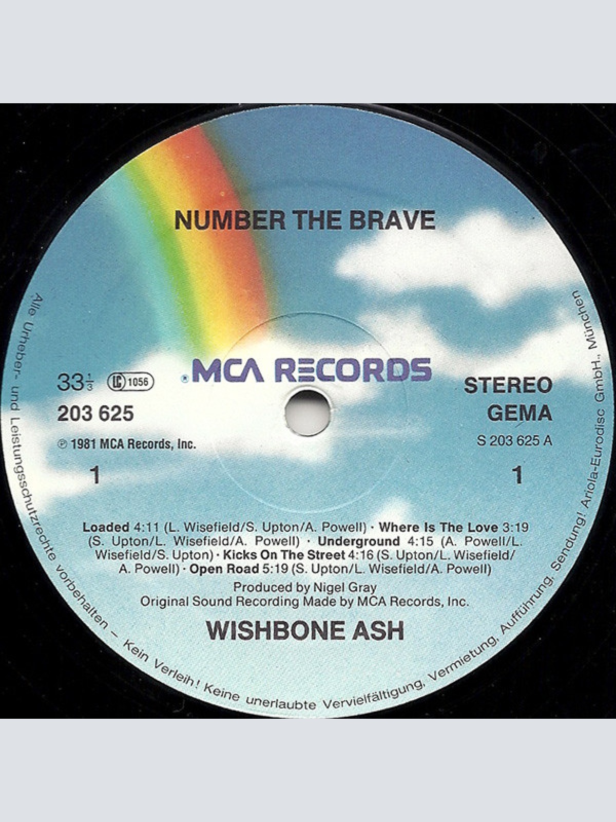Vinyl / Wishbone Ash - Number The Brave