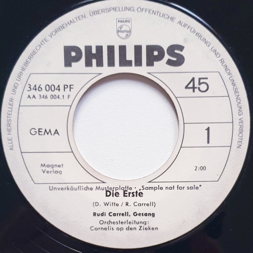 Vinyl / Rudi Carrell - Die Erste / Für Dich Allein