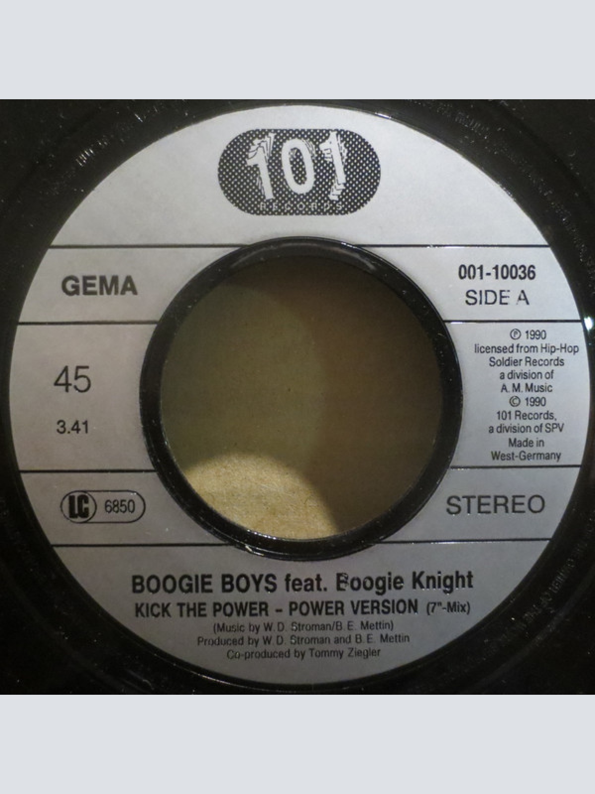 Vinyl / Boogie Boys Feat. Boogie Knight - Kick The Power