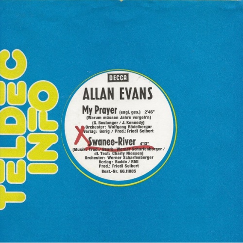 Vinyl / Allan Evans (8) - My Prayer