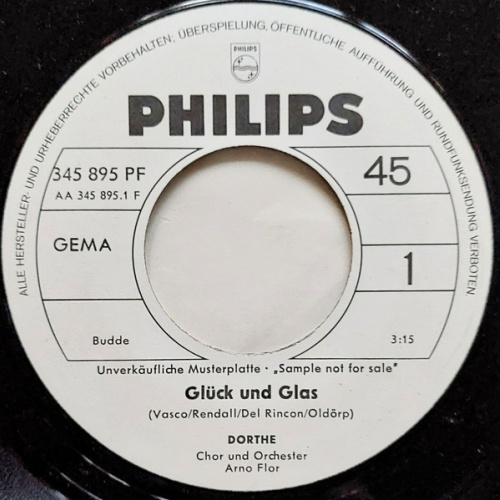 Vinyl / Dorthe* - Glück Und Glas / Darauf Fall' Ich Nicht Rein