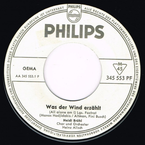 Vinyl / Heidi Brühl - Was Der Wind Erzählt