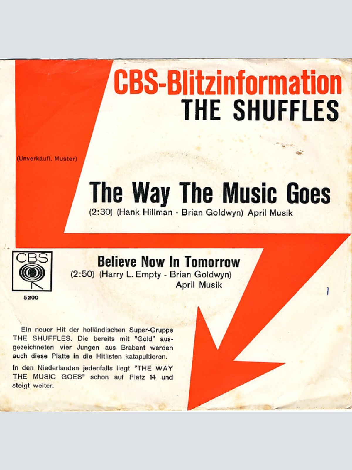 Vinyl / The Shuffles - The Way The Music Goes