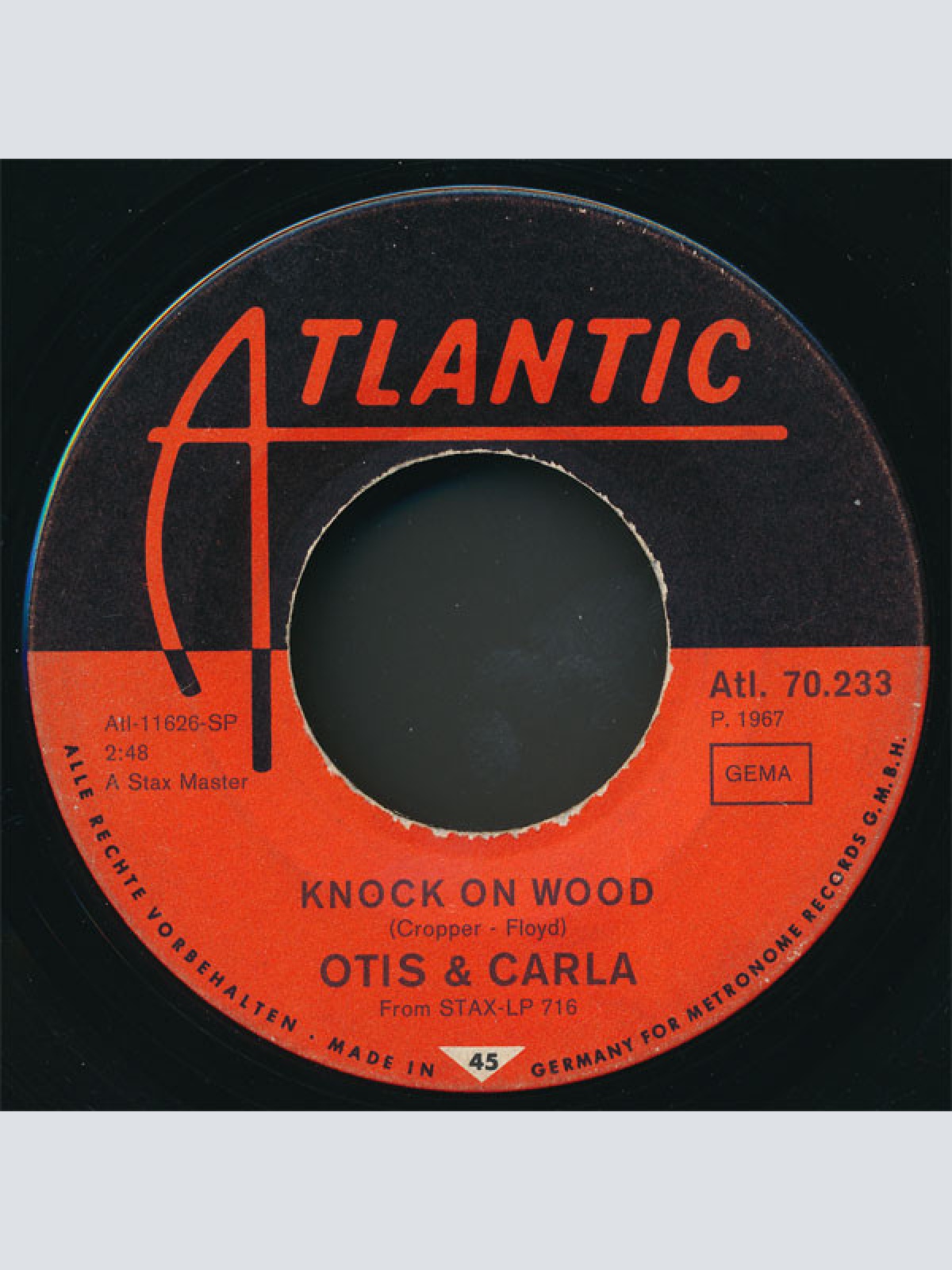 Vinyl / Otis* & Carla* - Knock On Wood