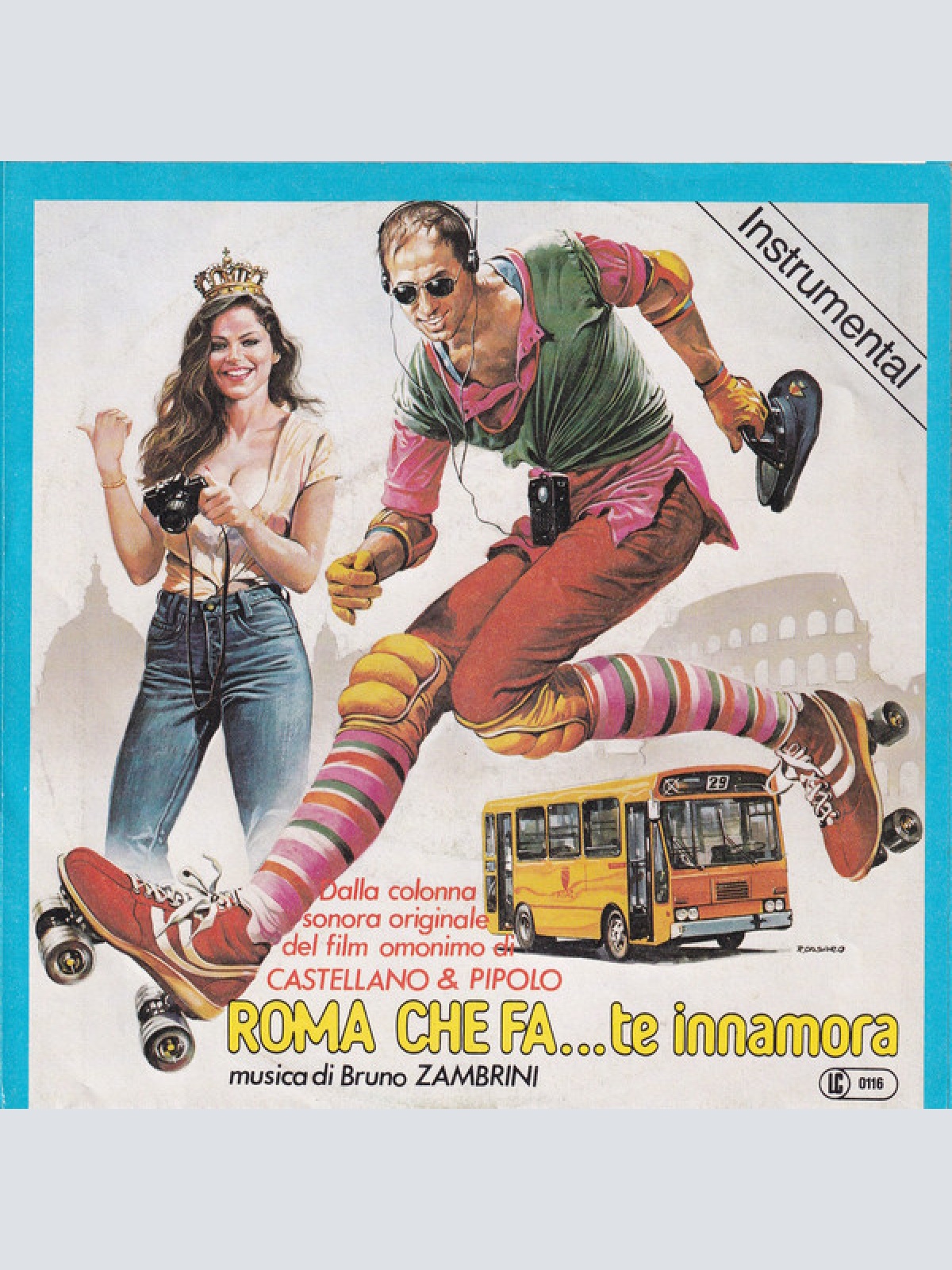 Vinyl / Adriano Celentano / Bruno Zambrini - Crazy Movie / Roma Che Fa… Te Innamora