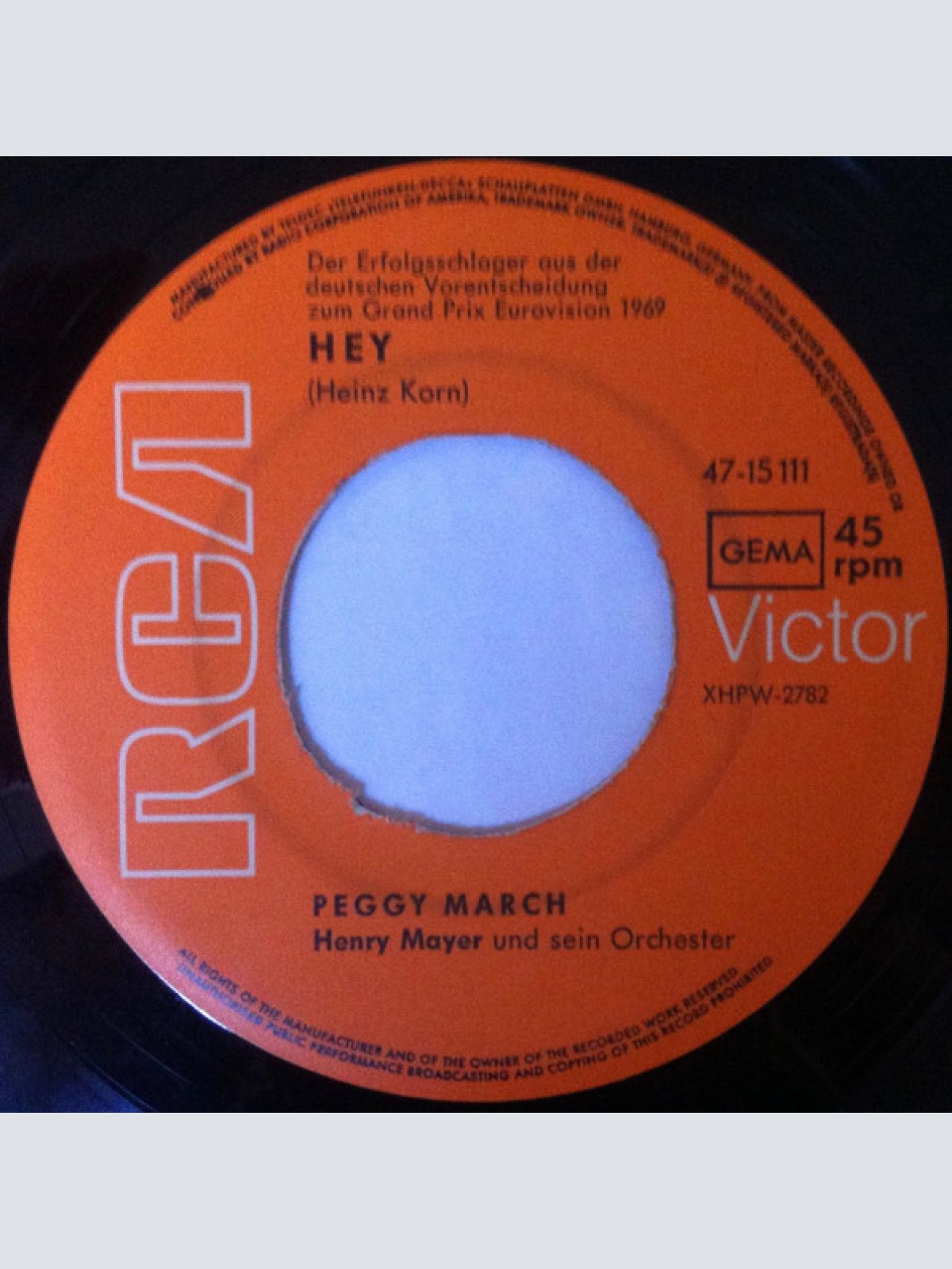 Vinyl / Peggy March - Hey