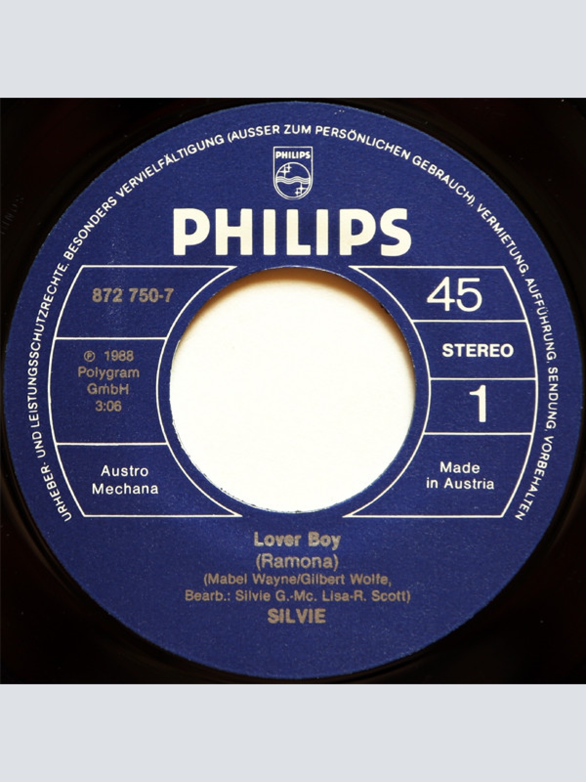 Vinyl / Silvie* - Lover Boy