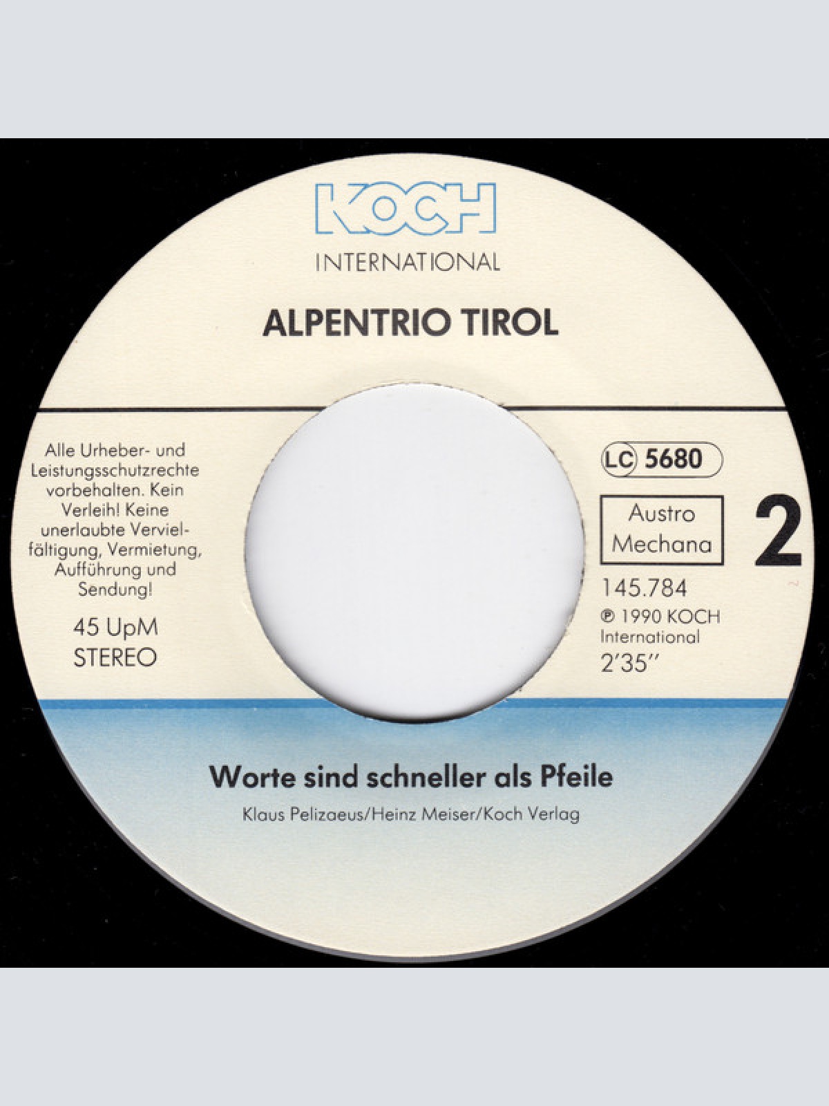 Vinyl / Alpentrio Tirol - Sterne Der Liebe