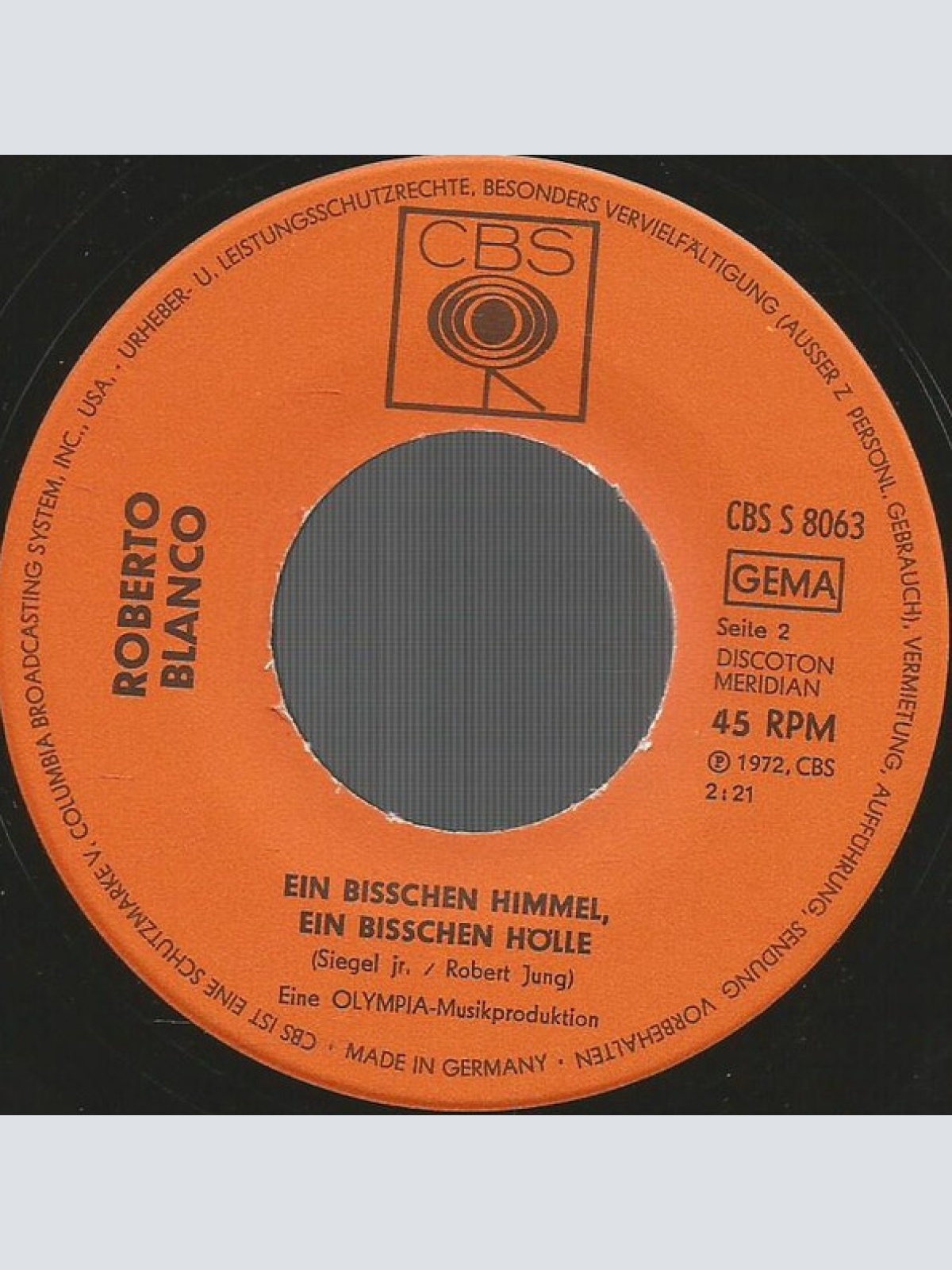 Vinyl / Roberto Blanco - Der Puppenspieler Von Mexico