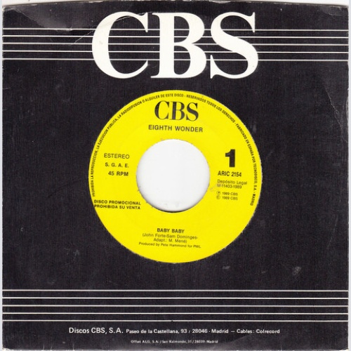 Vinyl / Eighth Wonder - Baby Baby