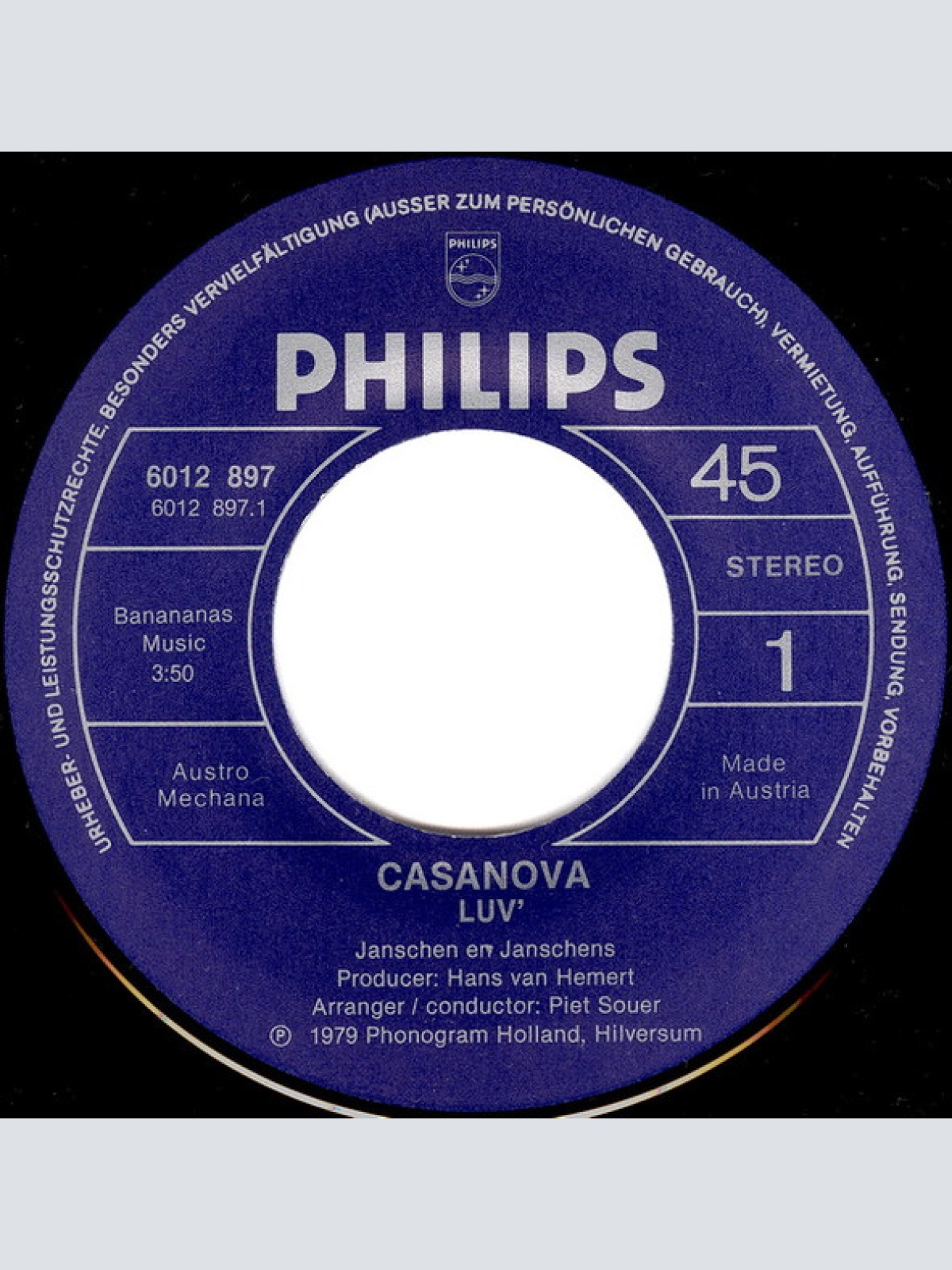 Vinyl / Luv' - Casanova
