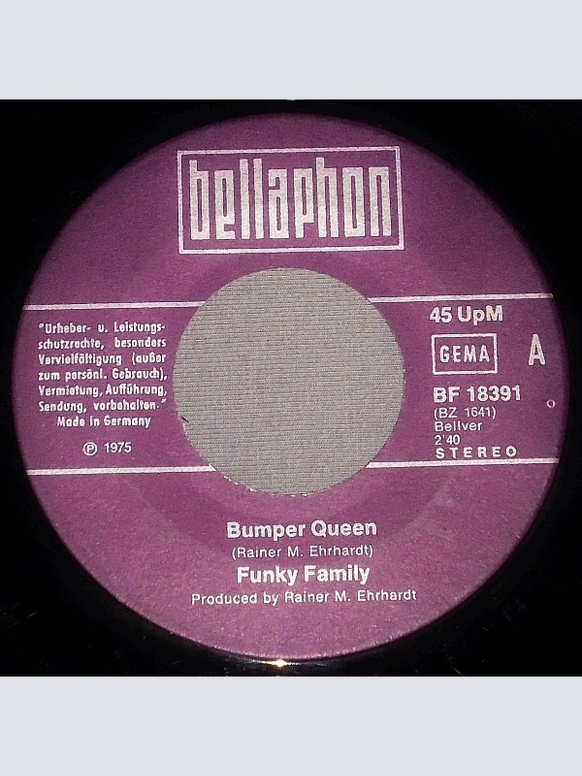 Vinyl / Funky Family (3) - Bumper Queen / Don't Bump Me