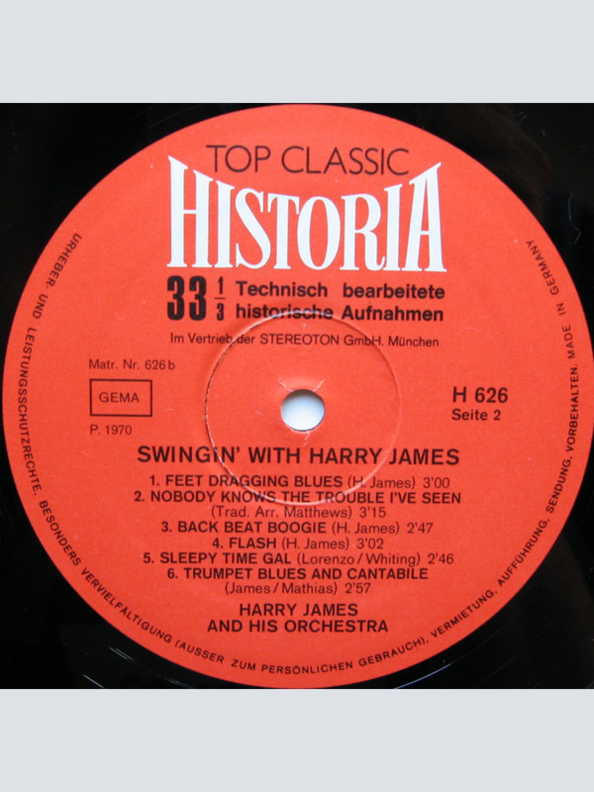 Vinyl / Harry James And His Orchestra - Swinging With Harry James