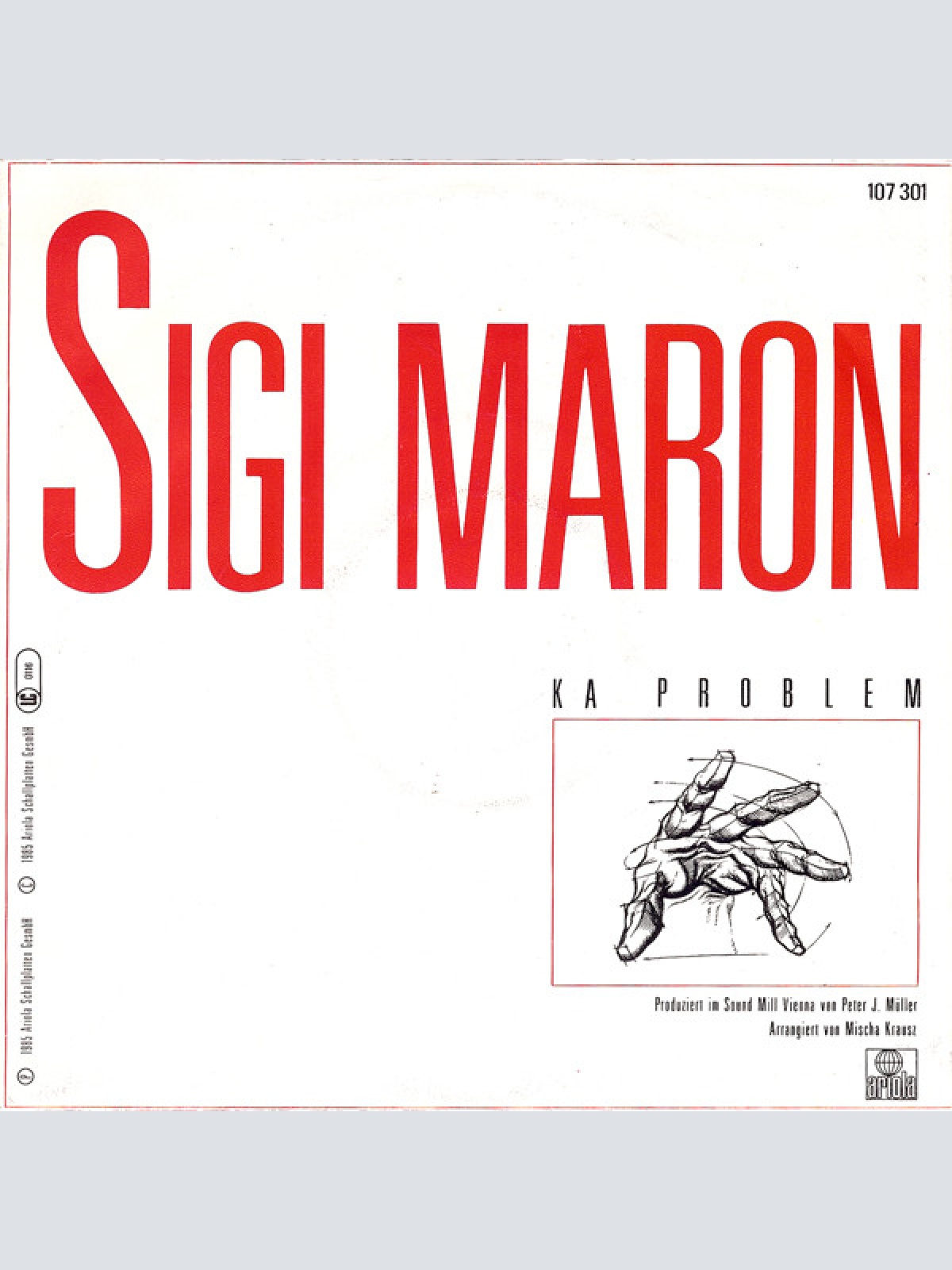 Vinyl / Sigi Maron - Geh' No Net Furt