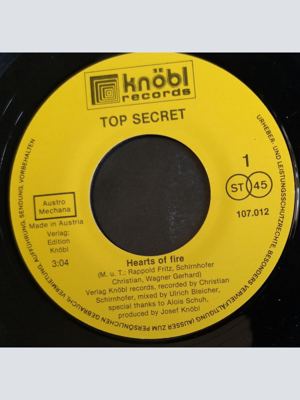 Vinyl / Top Secret (18) - Hearts Of Fire - 4 You