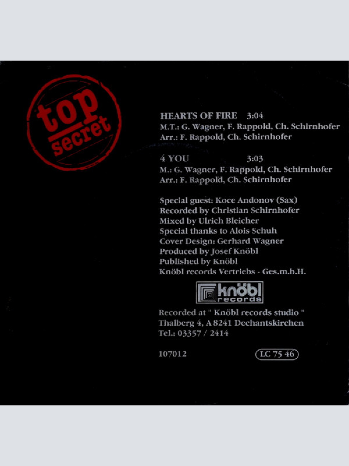 Vinyl / Top Secret (18) - Hearts Of Fire - 4 You